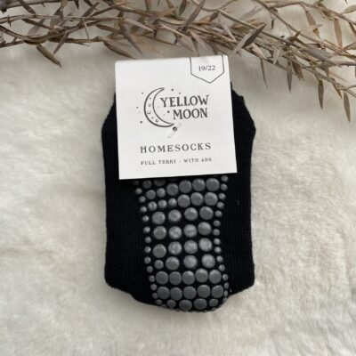 Anti slip sokken Yellow Moon zwart