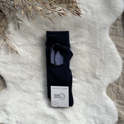 Yellowmoon kniekous met strik divere kleuren