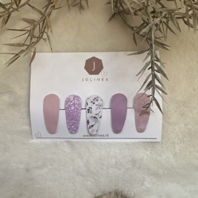 Klik klak knipjes purple bloom