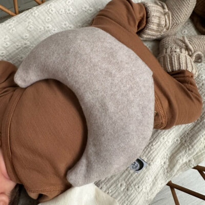 Warmte maantje fleece taupe