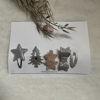 Haarknipjes set glitter 2