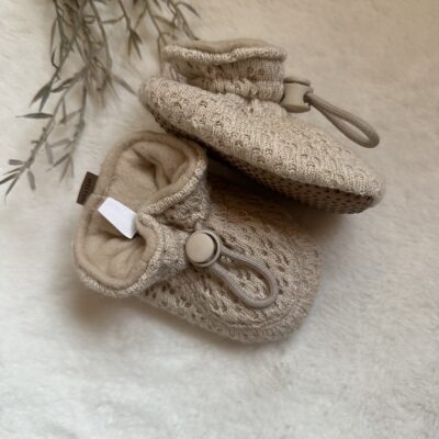 Babyslofjes melton beige