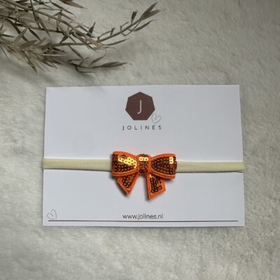 koningsdag haarband glitter strik