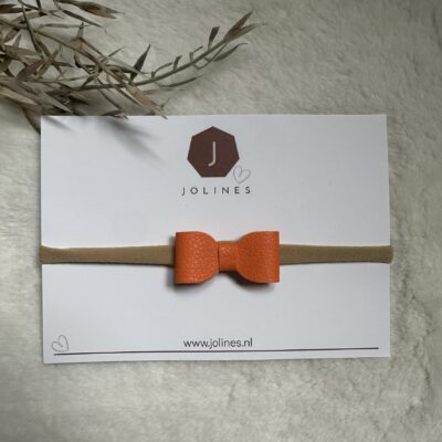 koningsdag haarband leren strik