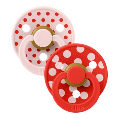 Bibs 2 pack polka blossom candy