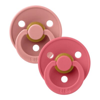 bibs 2 pack symmetrical dusty pink coral