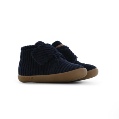 shoesme slof donkerblauw rib