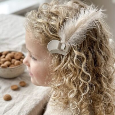 Haarknipje anti slip pietenmuts beige